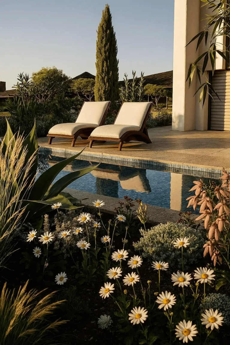 Un descanso al final de una ensolarada tarde es más completo con un jardín con especies autóctonas.