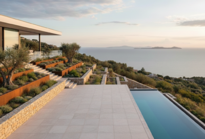 jardin desnivel descentende